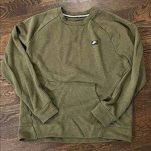 Nike Men's Khaki Crewneck Sweater